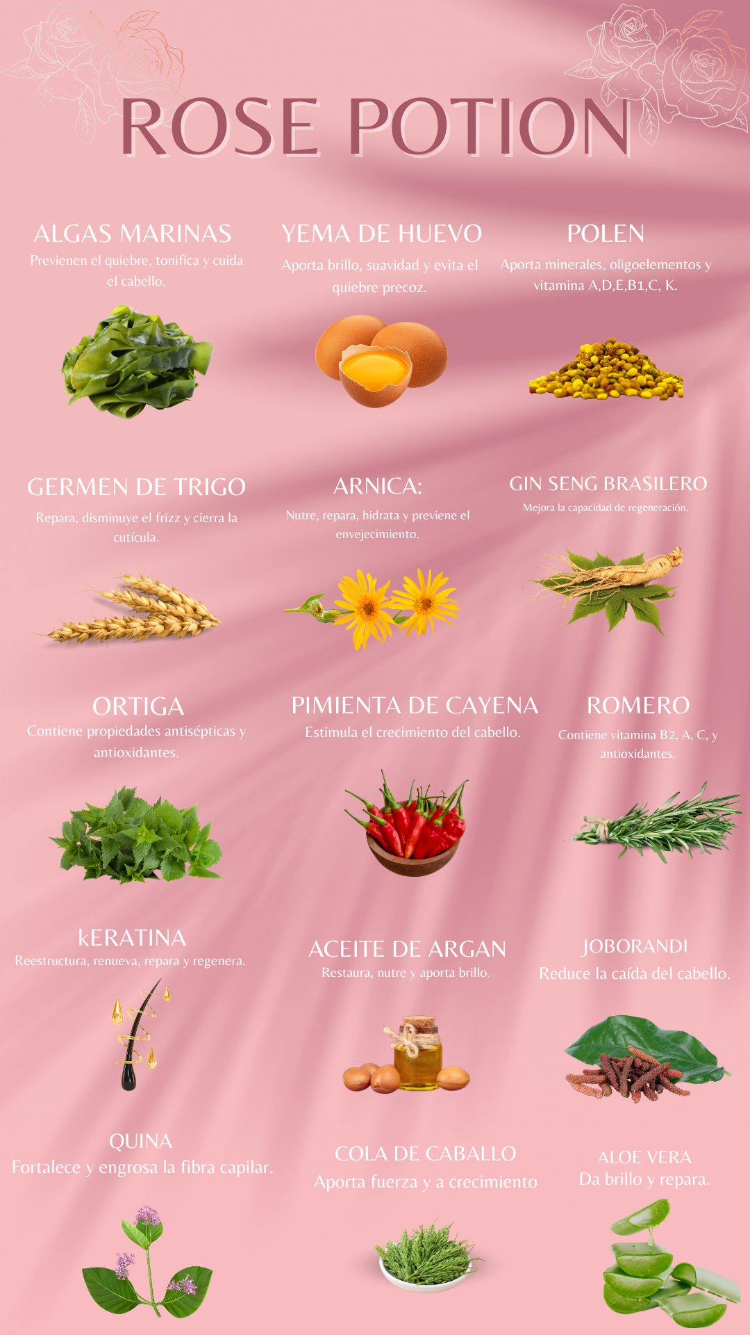 ROSE POTION - Perfume Capilar con feromonas