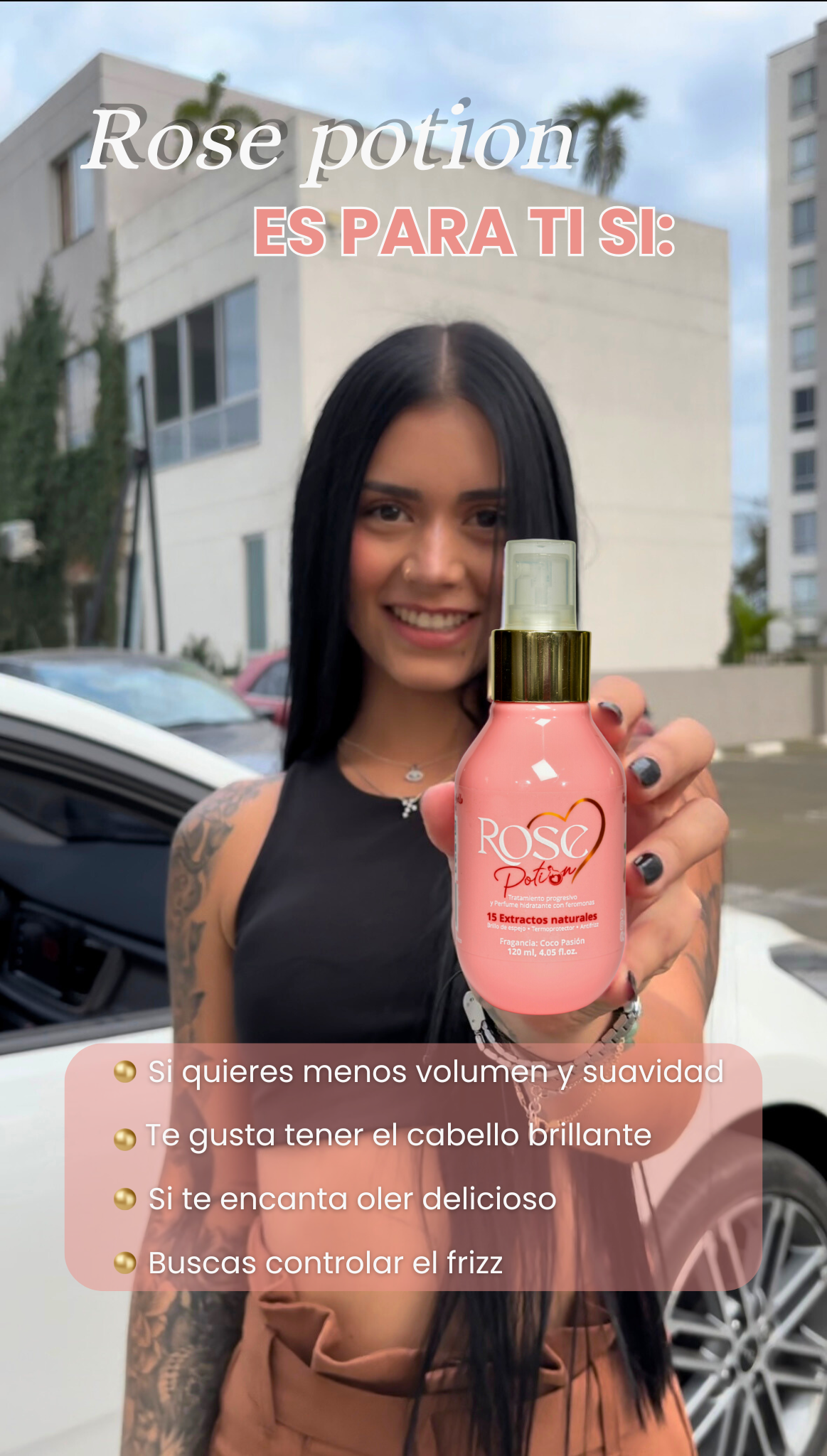 ROSE POTION - Perfume Capilar con feromonas